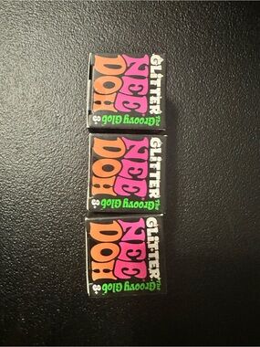Needoh Glitter Groovy Glob  - full set of all 3 colors *rare*